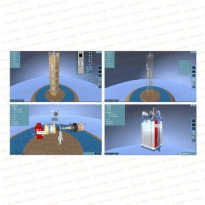 机械系列KX-TF02型VR电梯结构认知拆装仿真软件